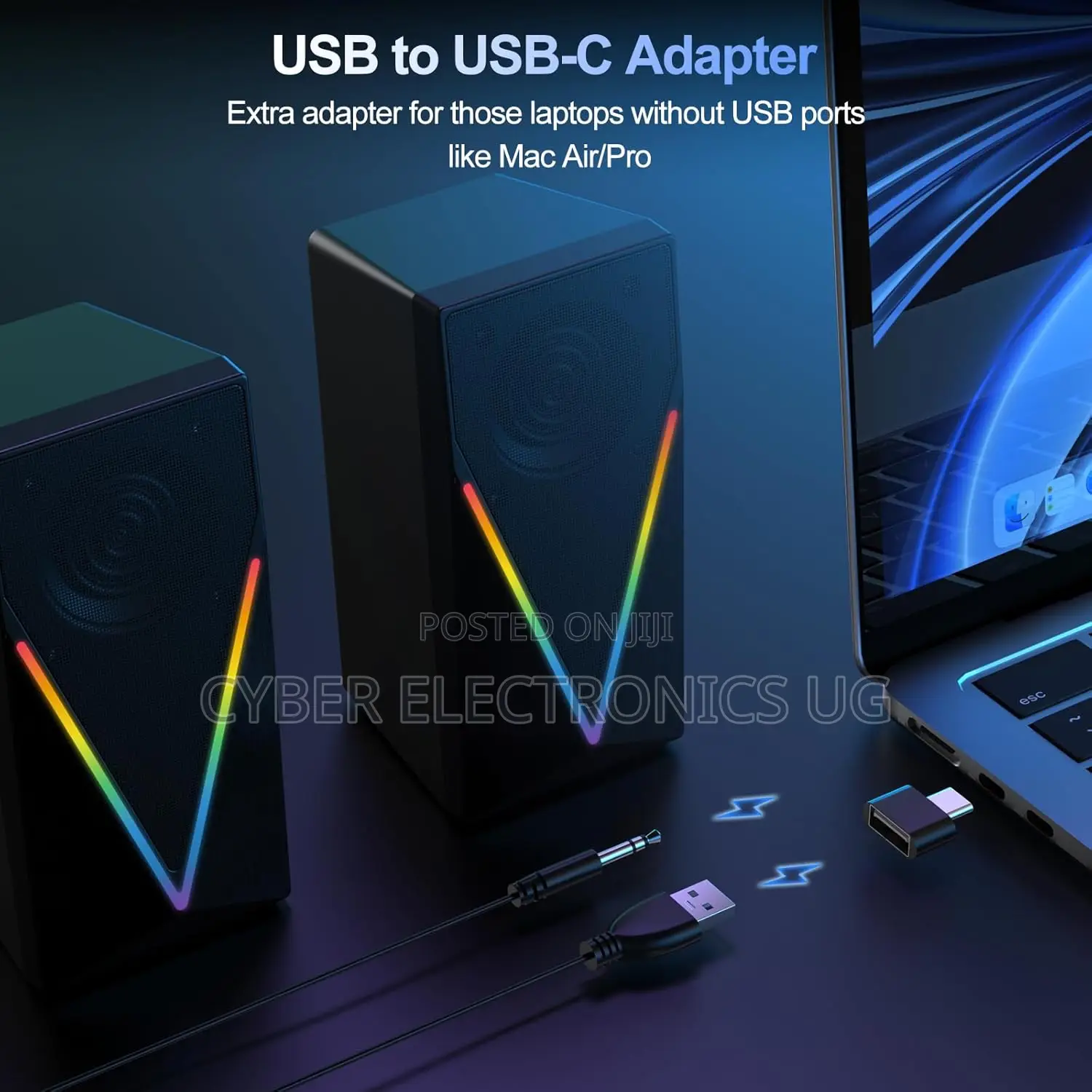 Portable Computer Bass Speakers USB Powered With Aux Pin