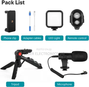 Video Making Kit Mini Led Video Light Microphone