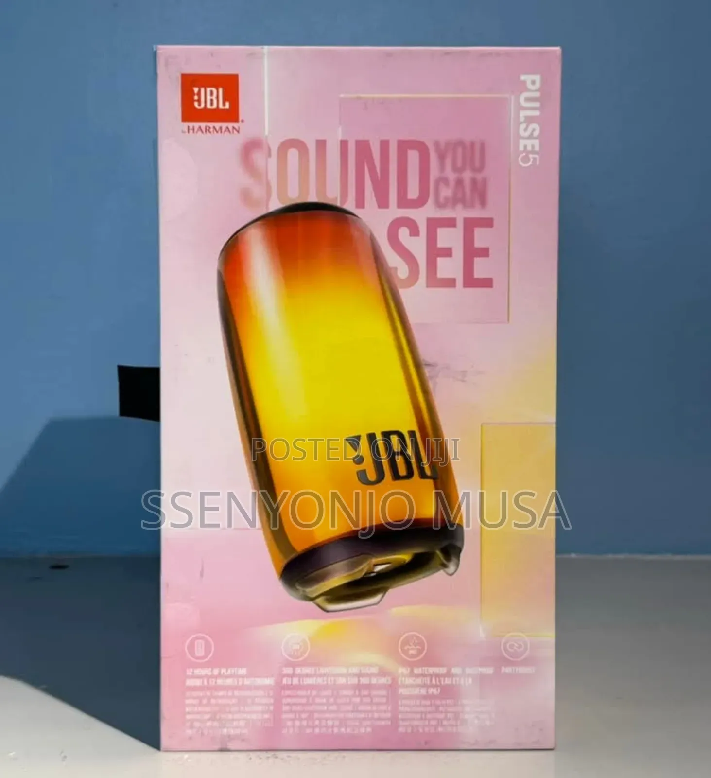 JBL Pulse 5 Portable Bluetooth Speaker - 20w, Waterproof.