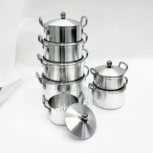 7pcs Stainless Steel Cooking Pots