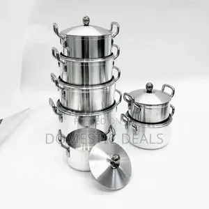 7pcs Stainless Steel Cooking Pots