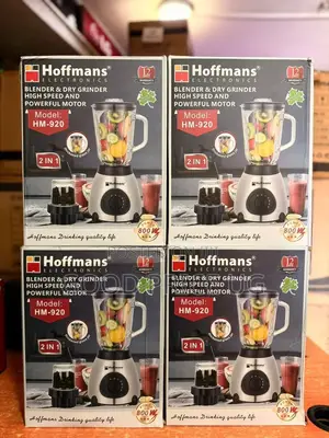 Hoffman 2n1 Blender Grinder With Glass Jar