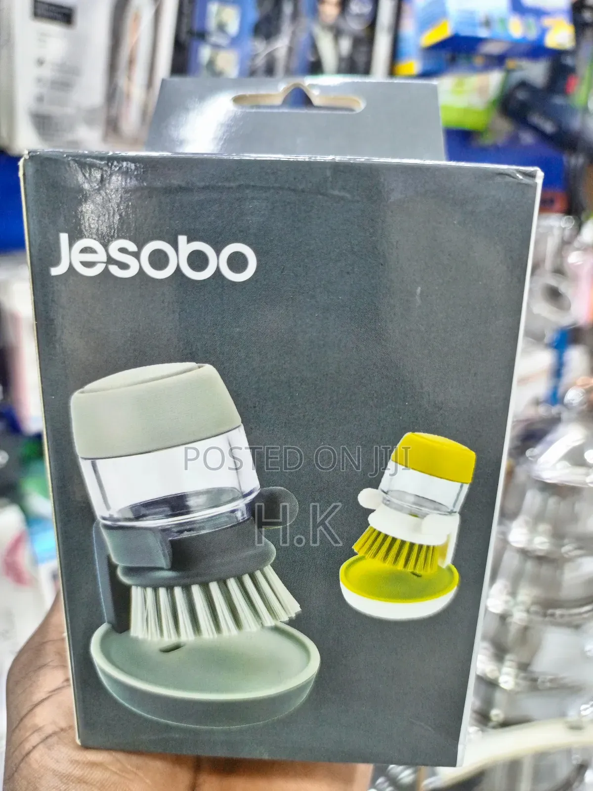 Jesobo Soap Dispensing Dish Brush.