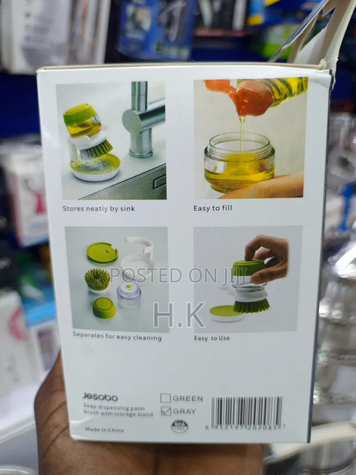 Jesobo Soap Dispensing Dish Brush.