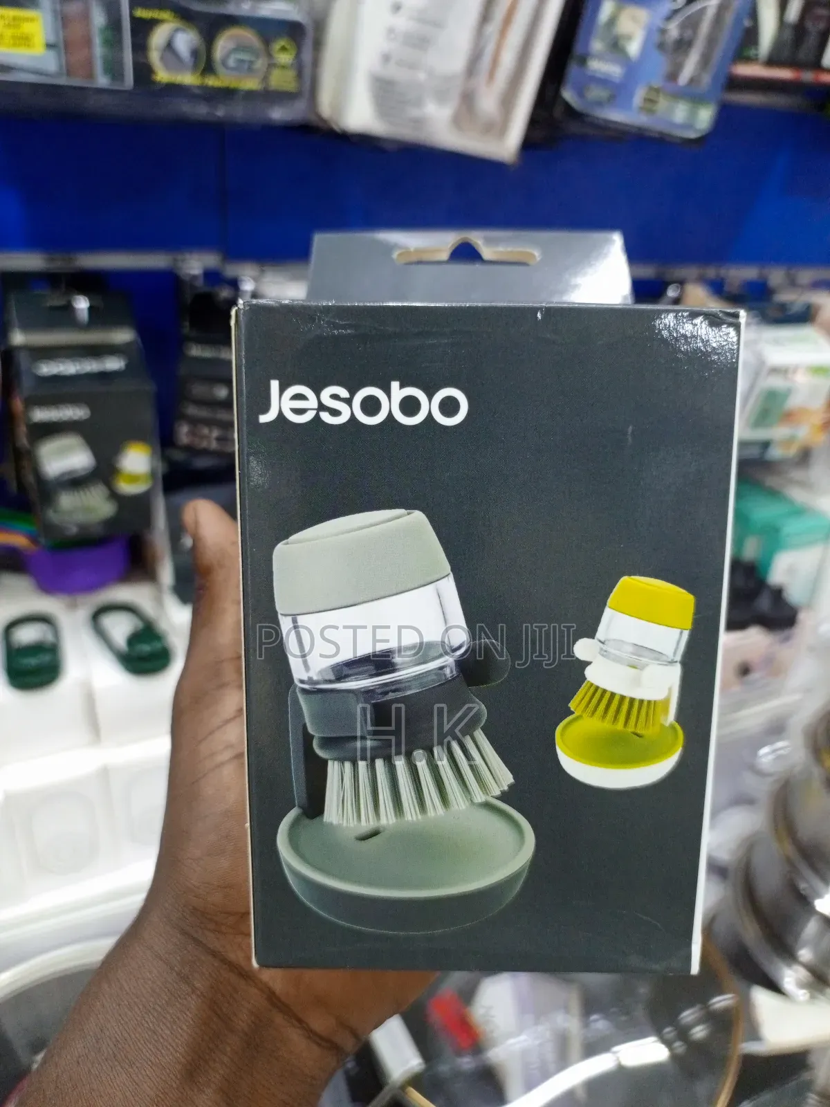 Jesobo Soap Dispensing Dish Brush.