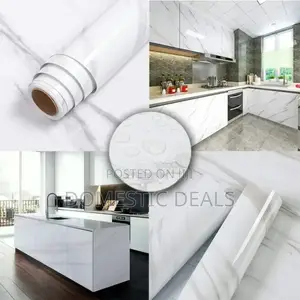 Self Adhesive Marble Kitchen Wallpaper