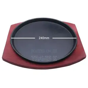 Cast Iron Steak Plate Pan Platter Dish