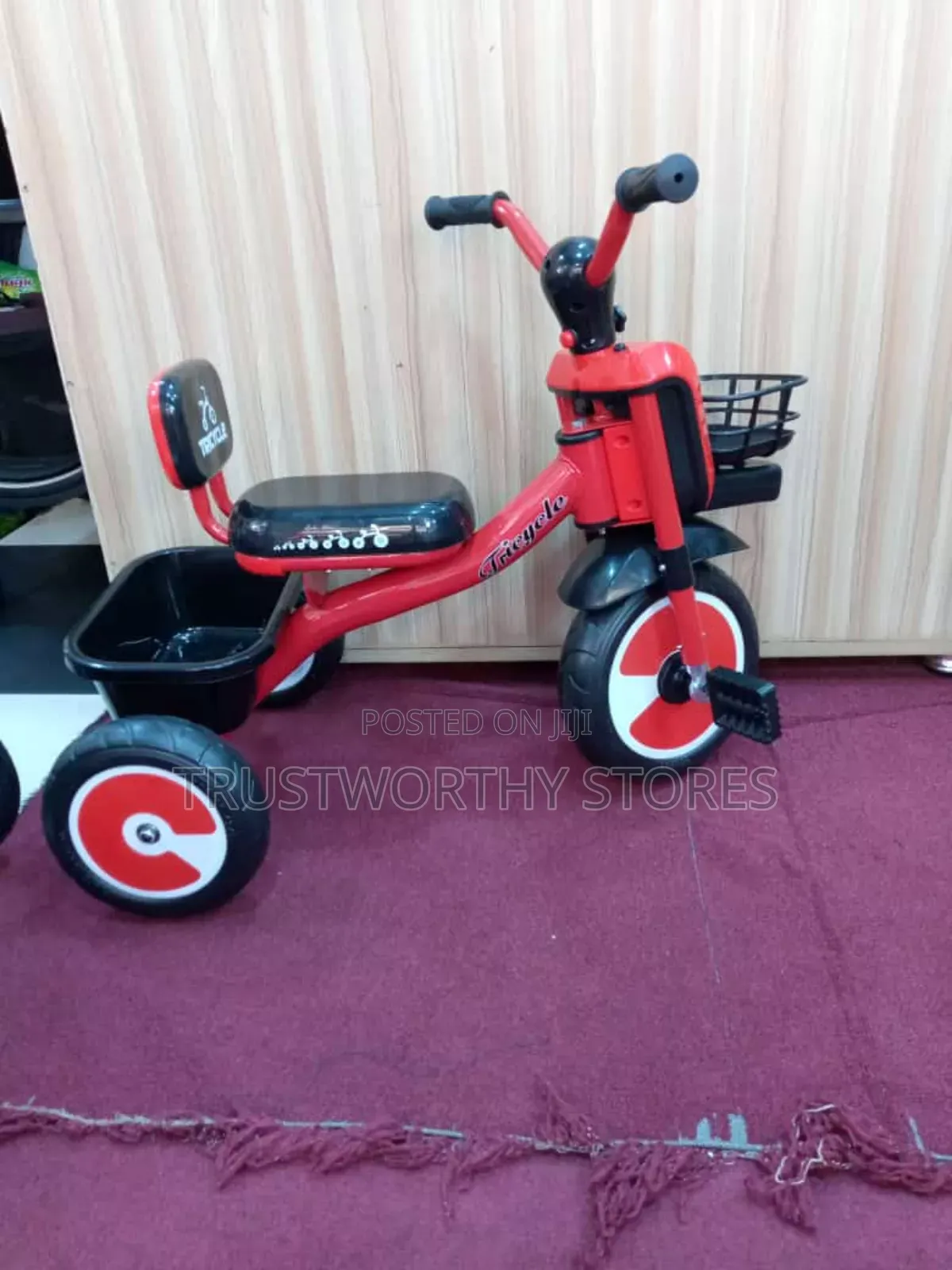 3 Wheels Children Tricycle With a Basket