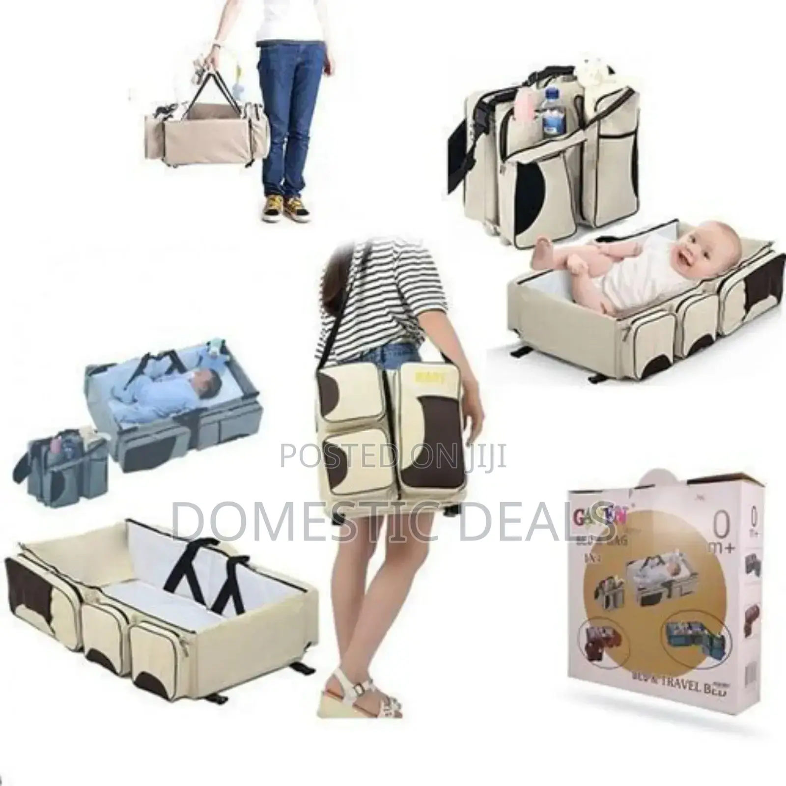 2in1 Bed and Bag - Cream