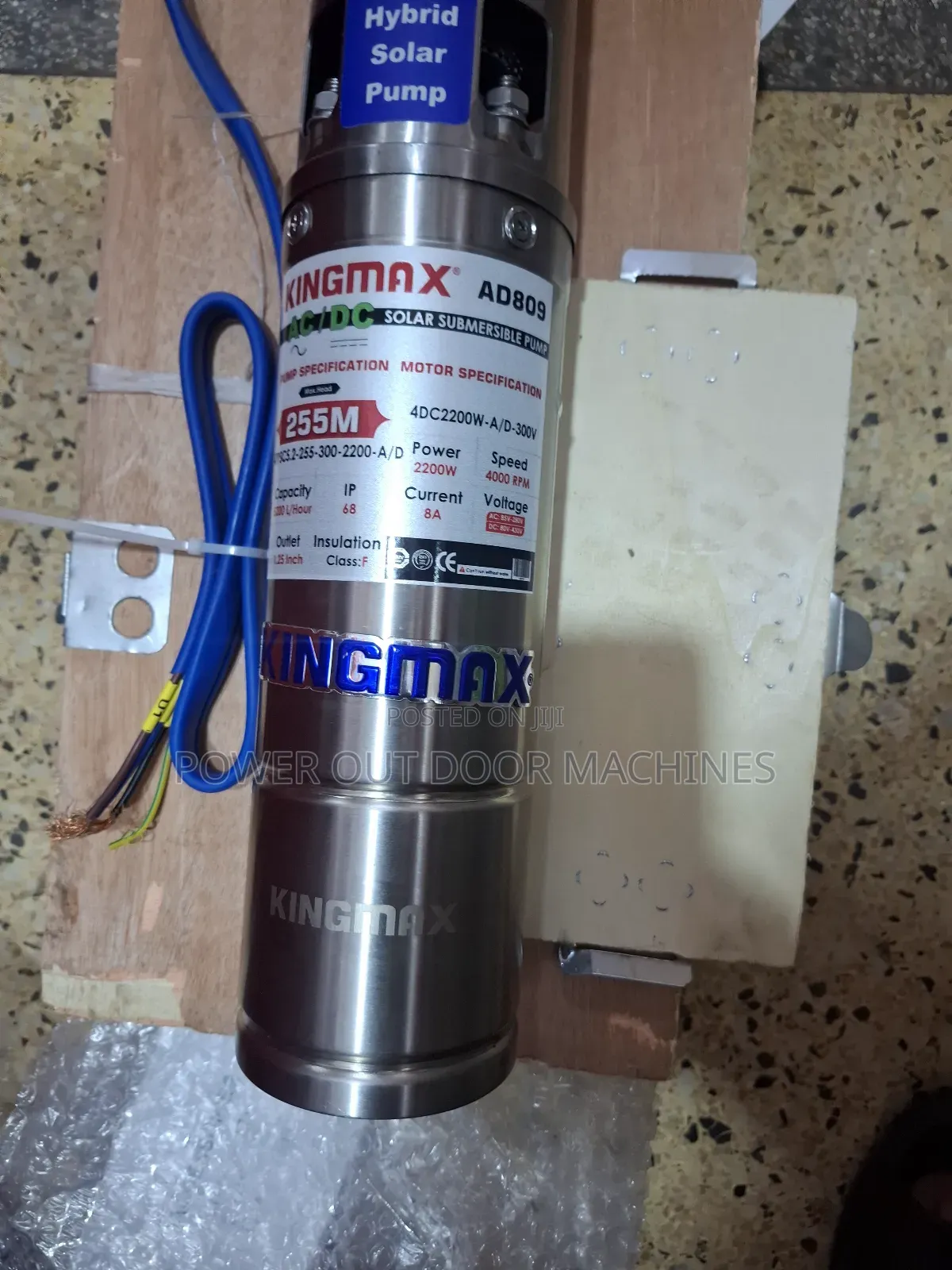 Hybrid (Solar / Electric) Submersible Water Pump