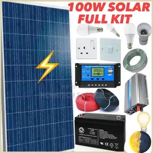 100W Solar Energy System Full Kit / VRLA