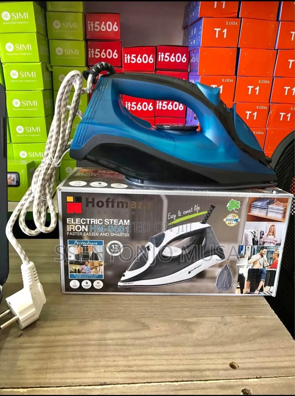 Hoffman Steam Iron Box Hm-9001 - 2000w Powerful Steam Ironin