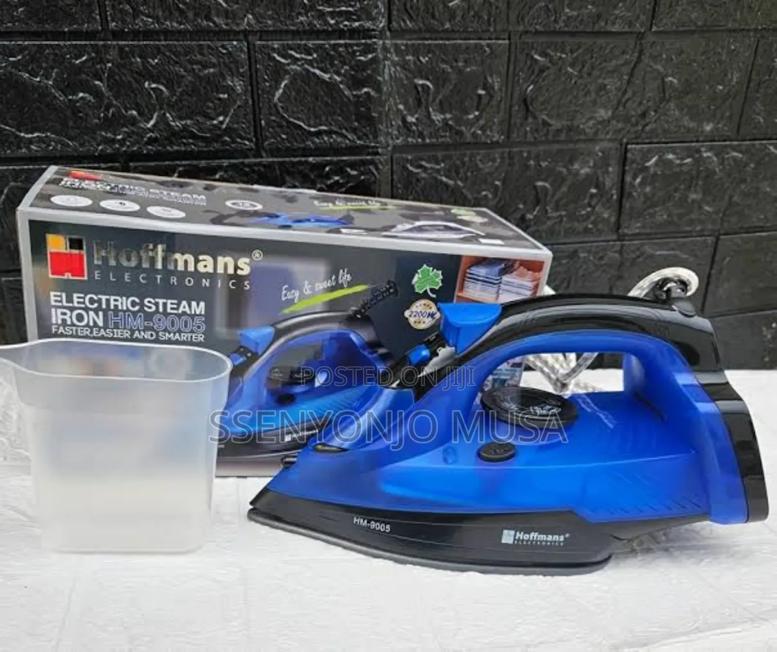 Hoffman Steam Iron Box Hm-9001 - 2000w Powerful Steam Ironin