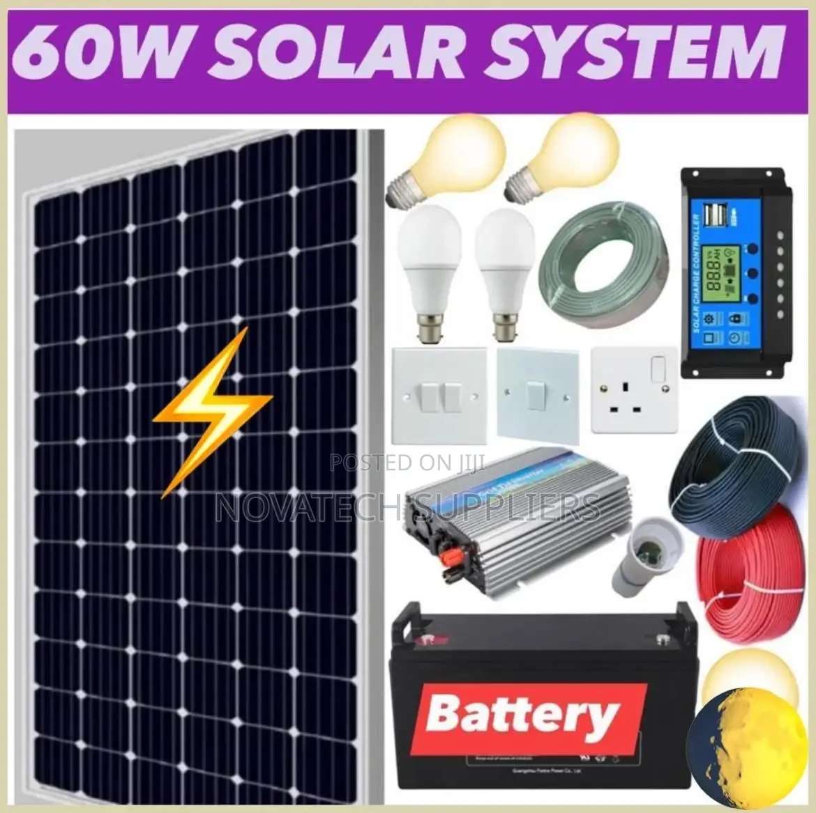 60W Solar Power System Package / Lesion