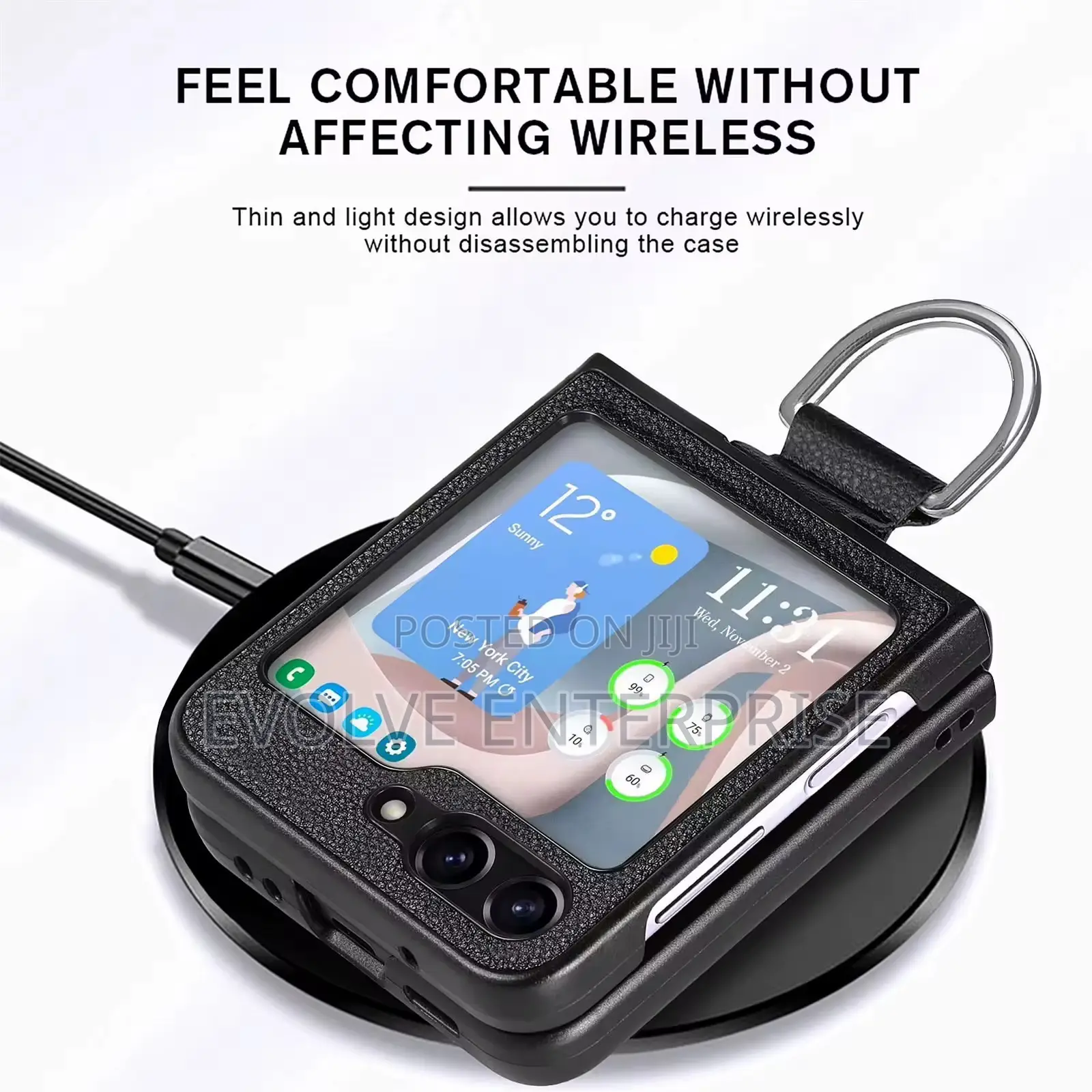 Samsung Z Flip 5 Anti-Sweat Leather Case
