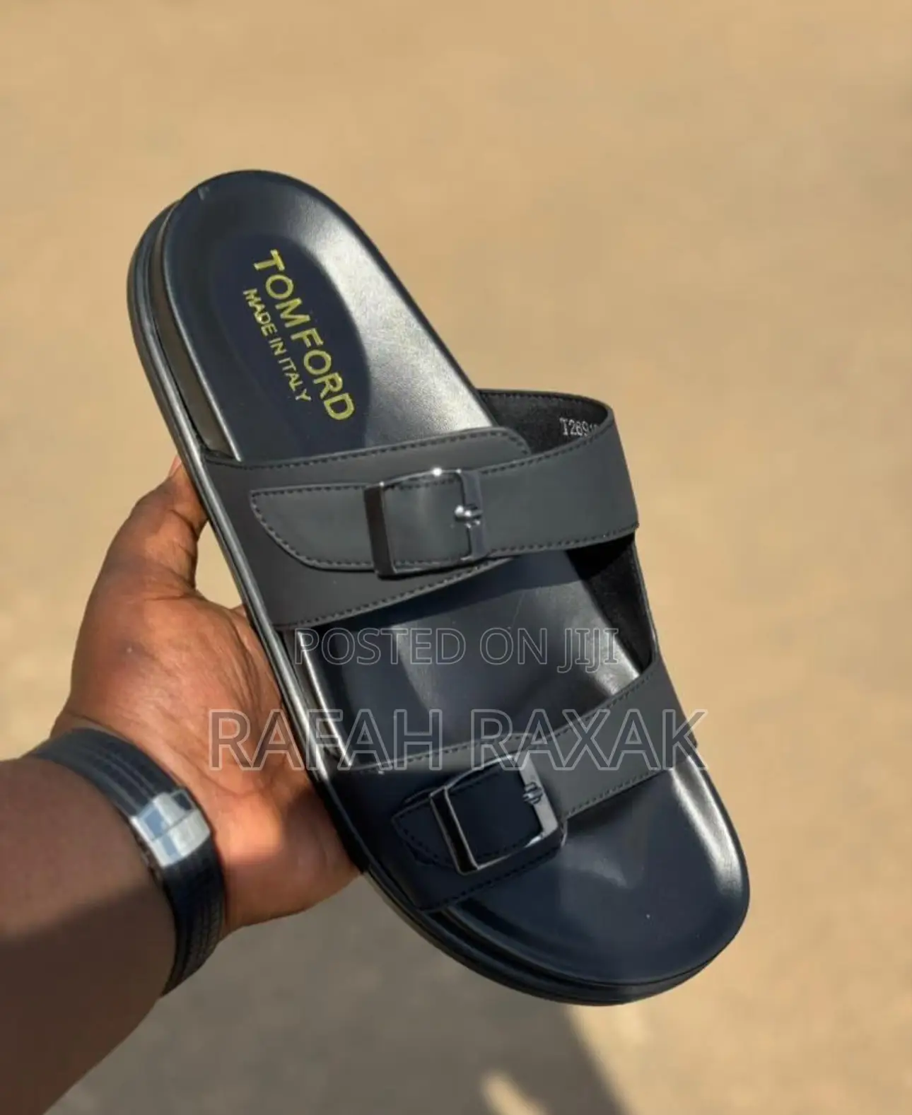 Original Men’S Luxury Tomford Double Strap Leather Sandals