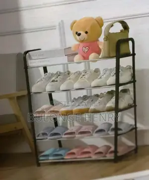 Photo - Simple Plastic/ Metal Shoe Rack