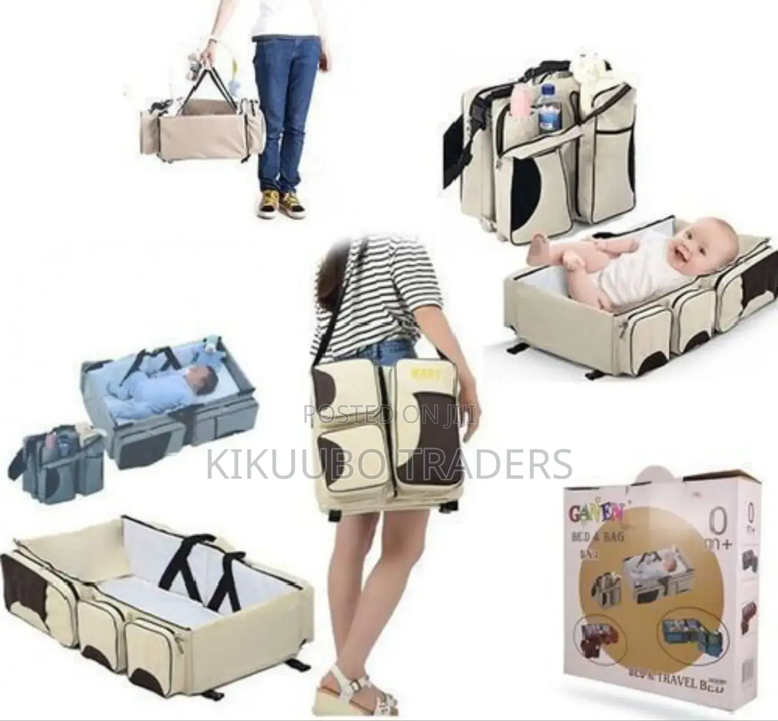 2in1 Bed and Bag - Cream