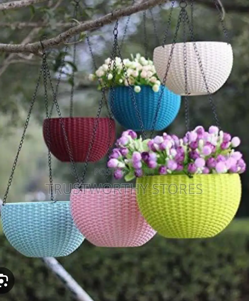 Hanging Flower Basket With Hook Chain For Balcony And More