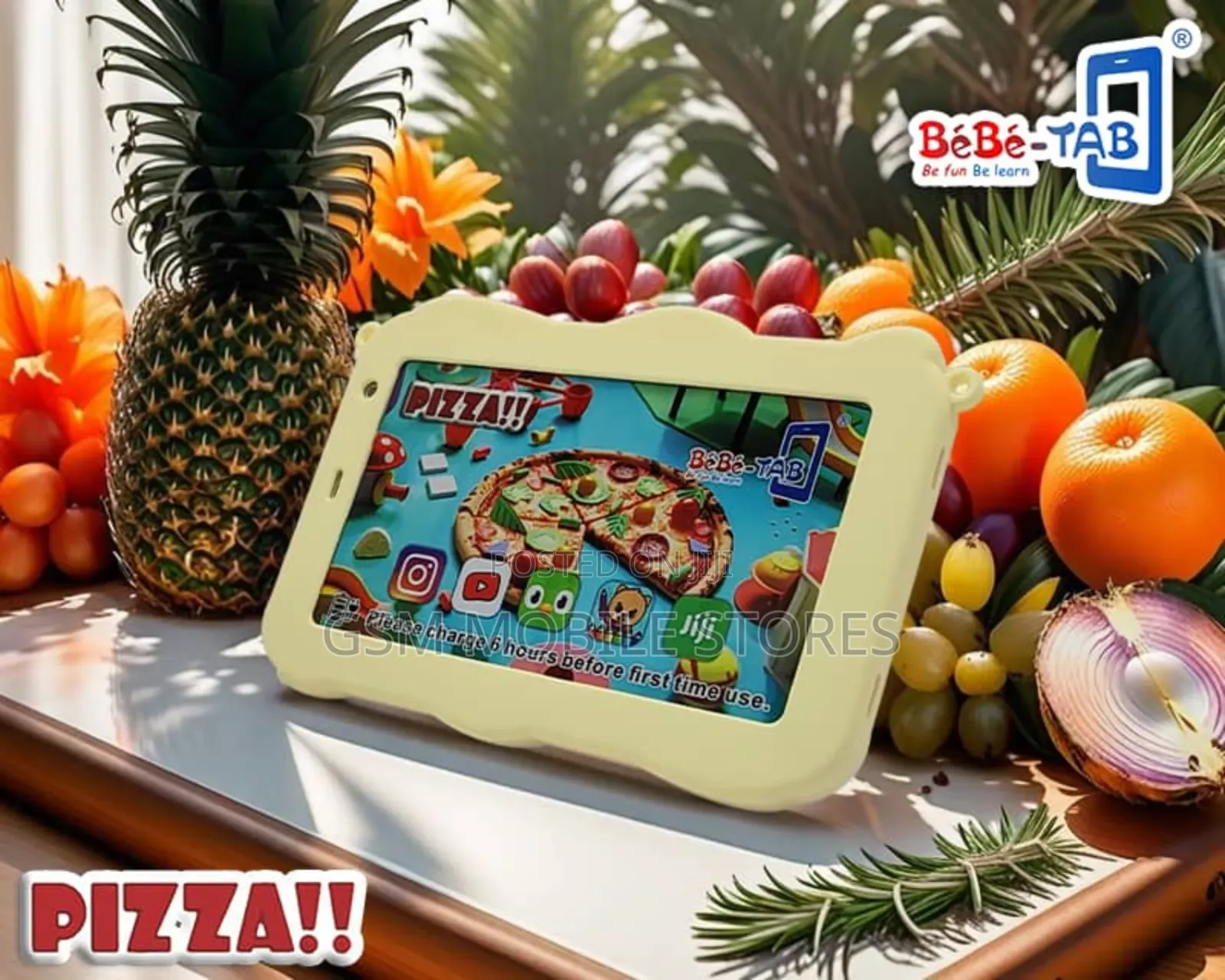 Bebe Tab Pizza 5G SIM Kids Learning Tablet 256GB, 6GB RAM