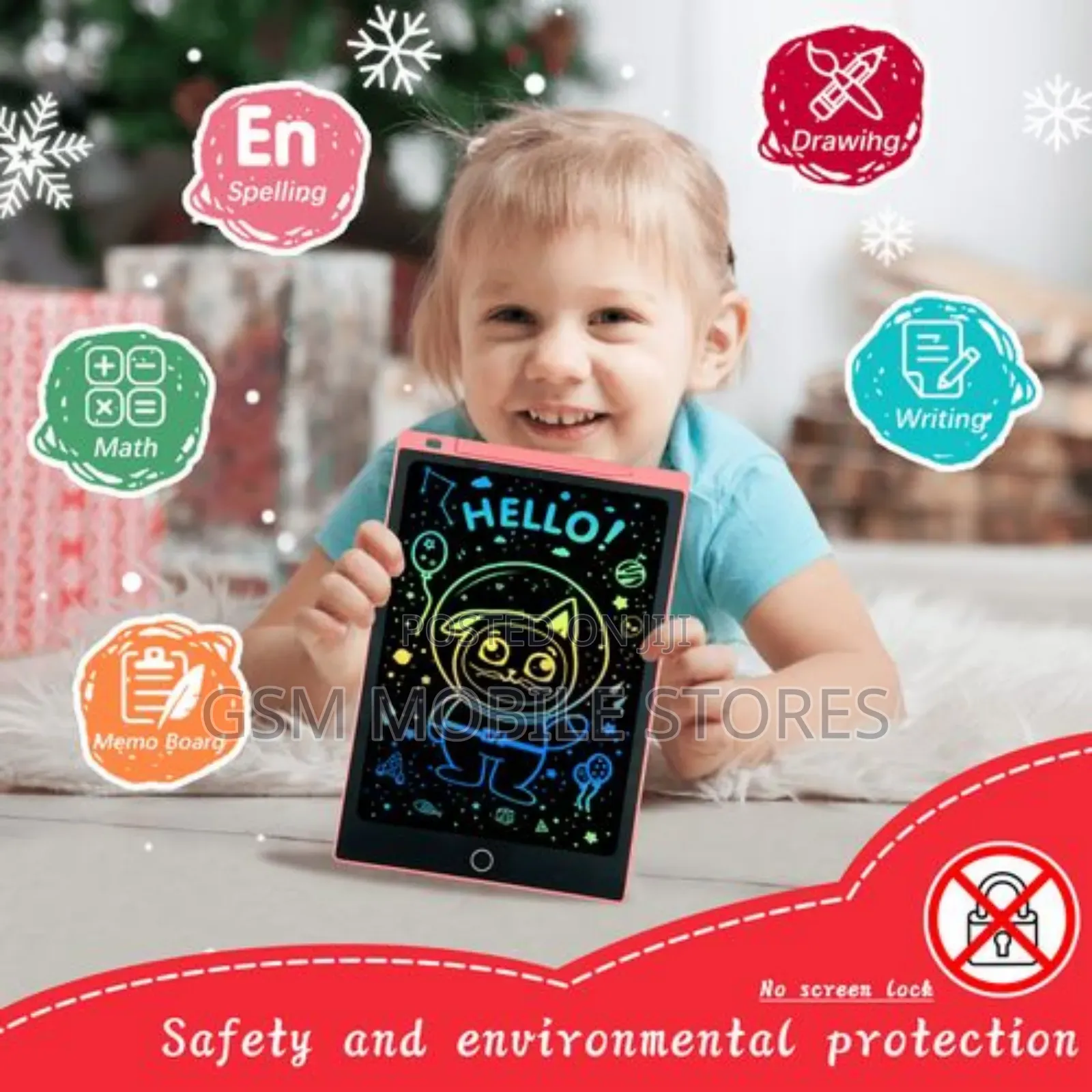 10"Inch LCD Writing Tablet Drawing Pads for Kids Colorful