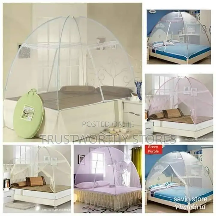 Tent/Curved Mosquito Net With a Zip-Size 4by6, 5by6 and 6by6
