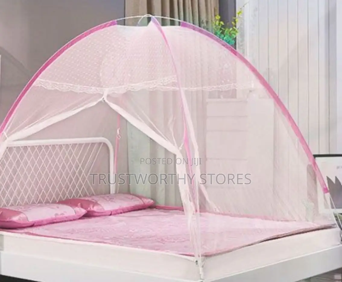 Tent/Curved Mosquito Net With a Zip-Size 4by6, 5by6 and 6by6