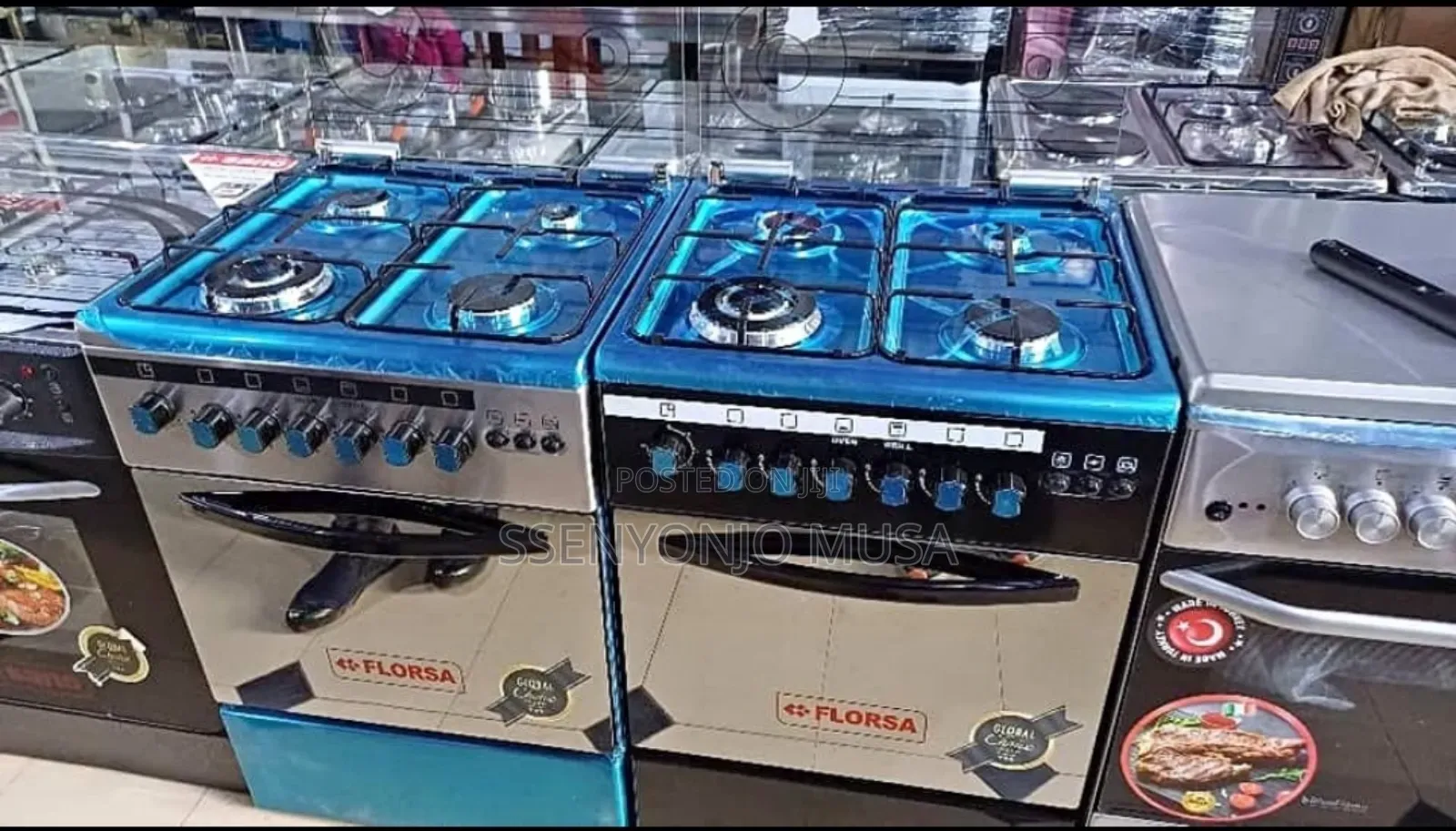Florsa Full Gas Cooker - 4 Burner, 60x60cm, Auto Ignition