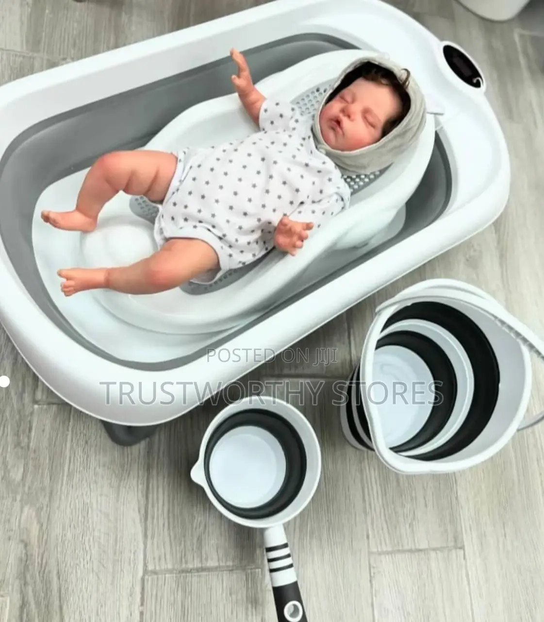 Foldable Baby Bathtub Set / 6pcs