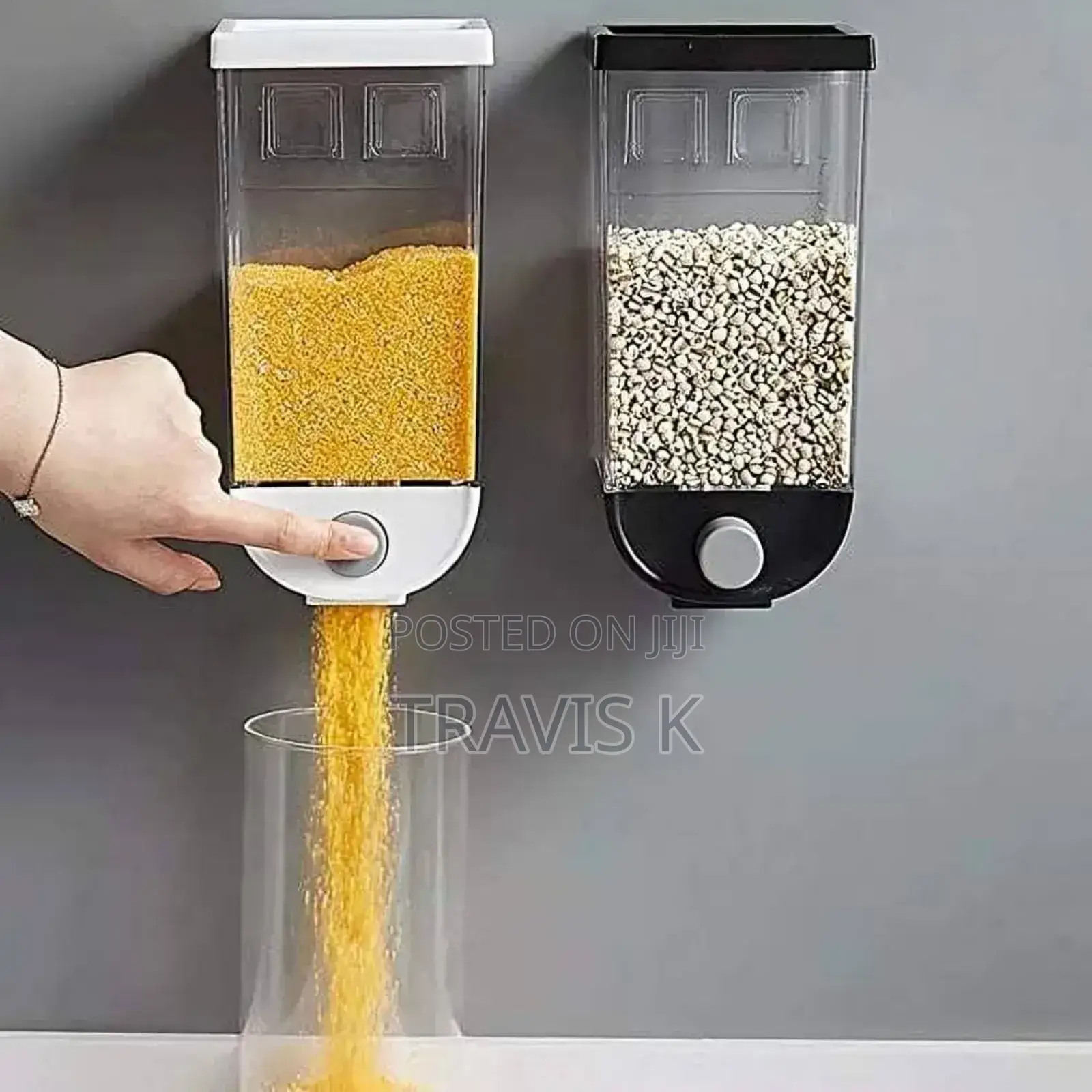 Wall Mounted Double Cereal Dispenser