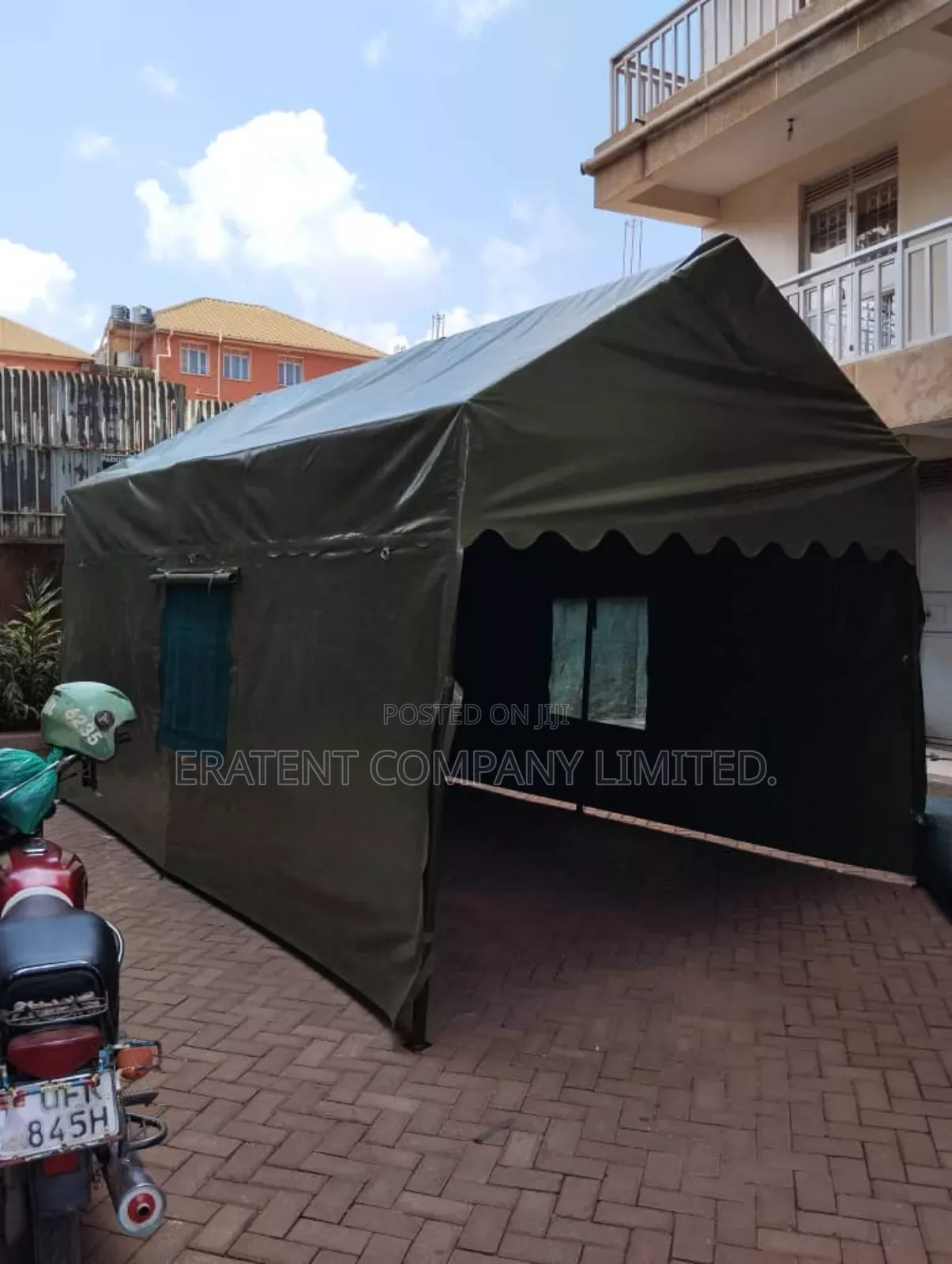 Security Tents in Strong PVC Materials.