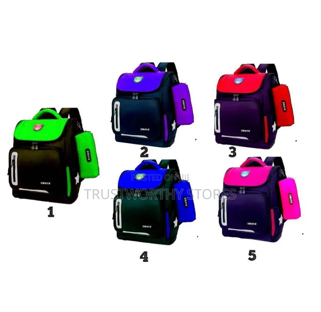 3-6yrs Omaya School Bag - Medium Size