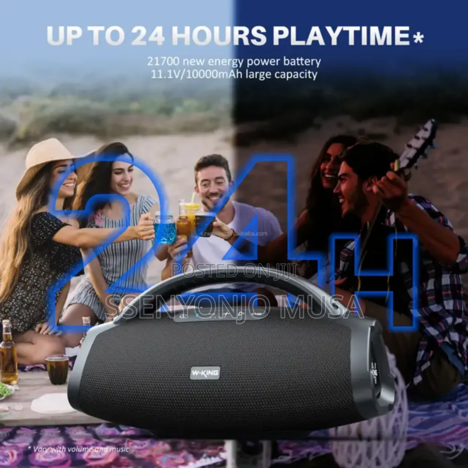 W-Kingd20 Bluetoothspeaker - Wireless 2mic,Partybox Portable
