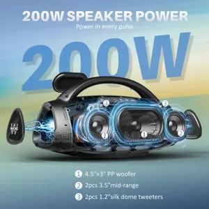 W-Kingd20 Bluetoothspeaker - Wireless 2mic,Partybox Portable