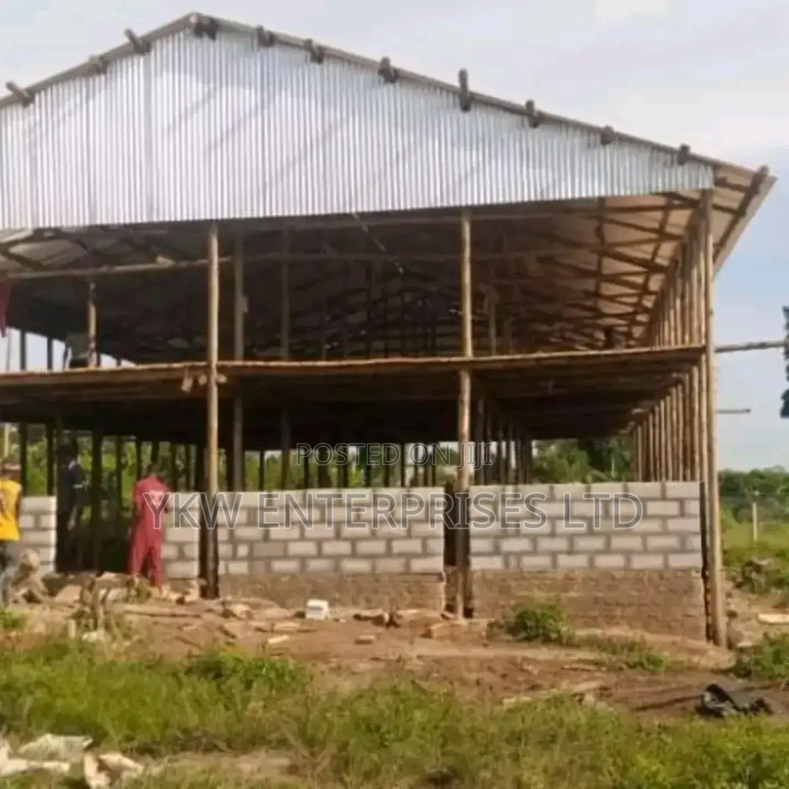 8m X 21m Poultry House Construction