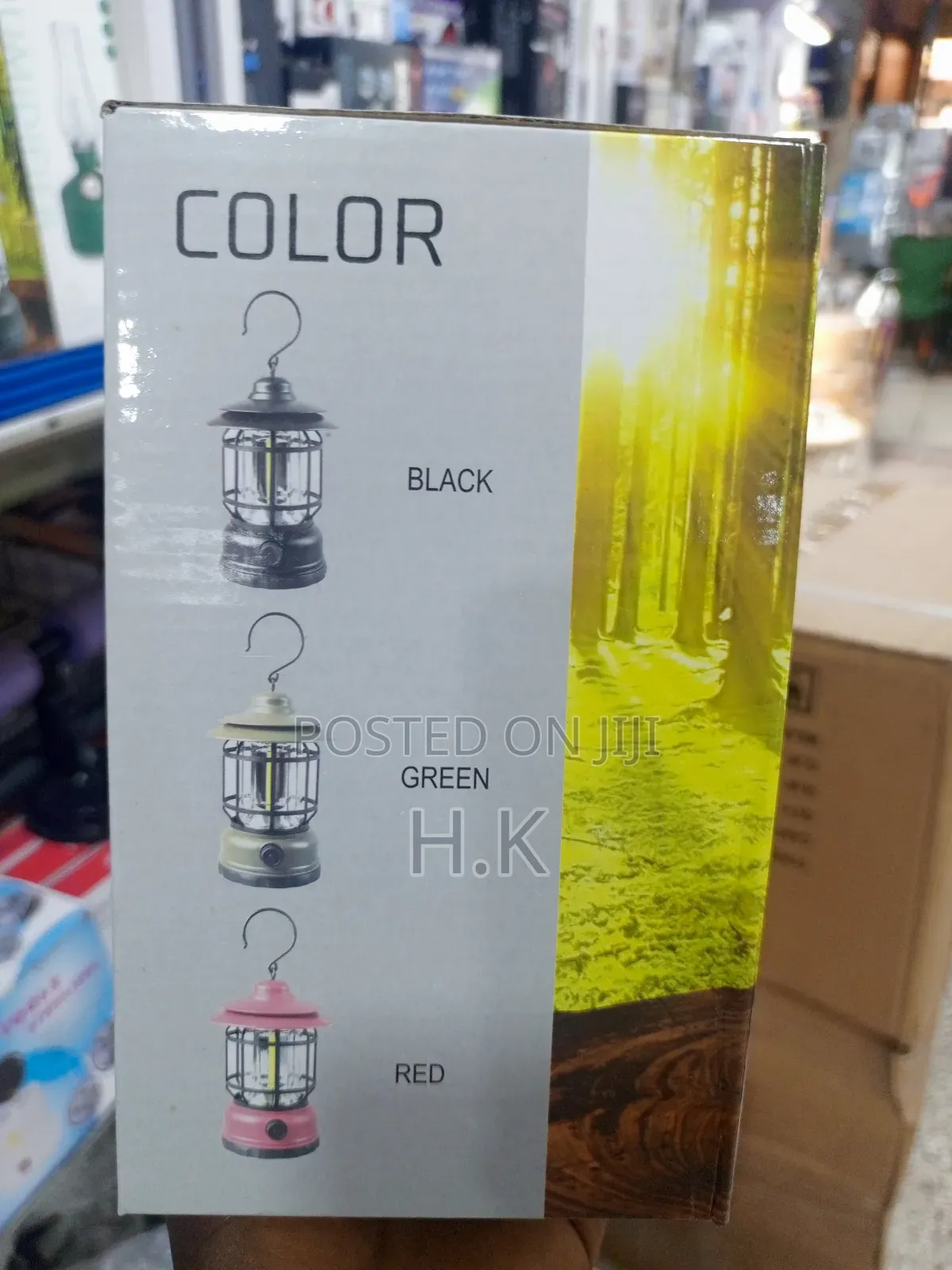 Battery-Powered LED Camping Lantern.