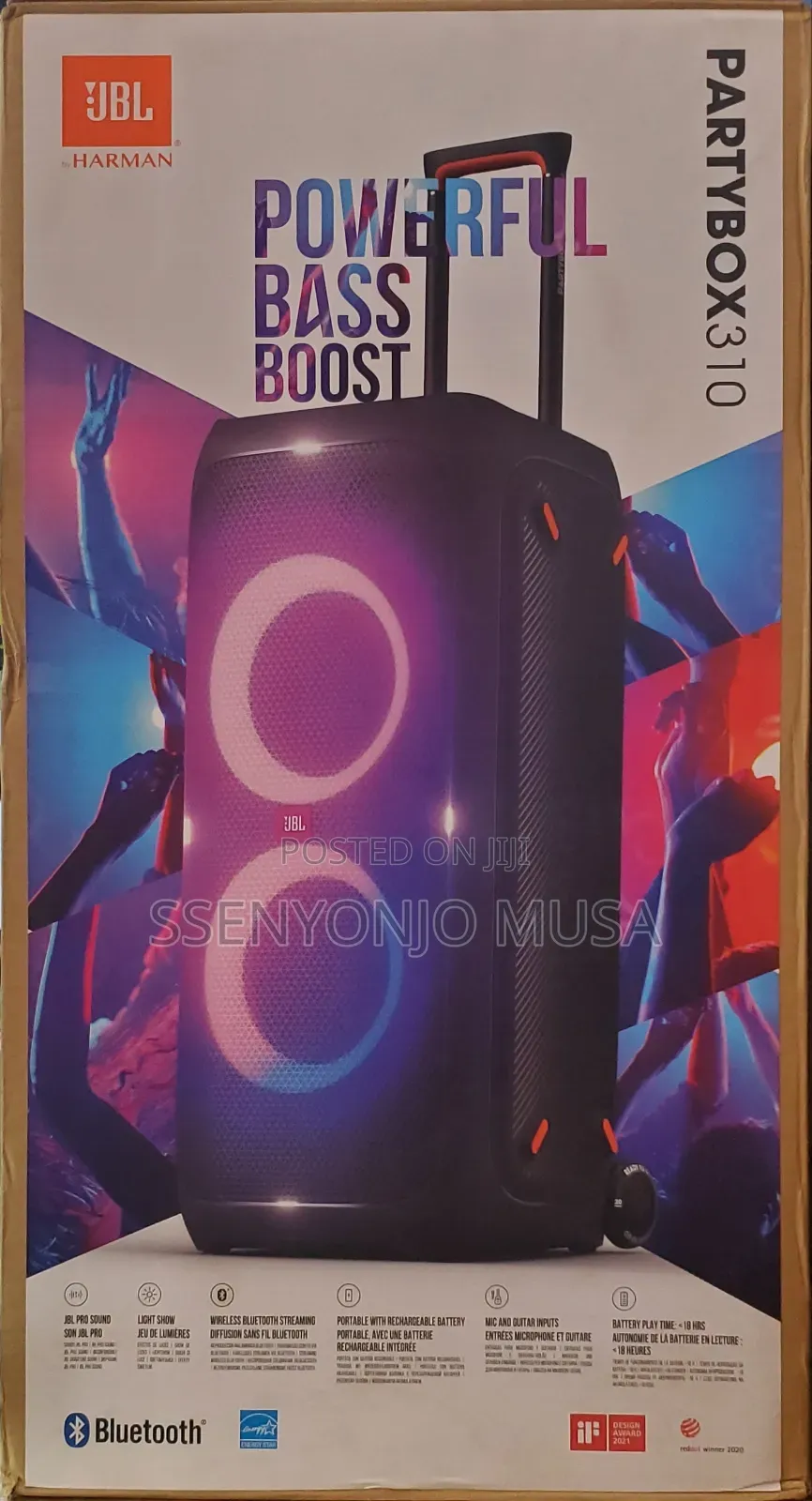 JBL Party Box 310 - Powerful Bass Boost, 18hrs Playtime