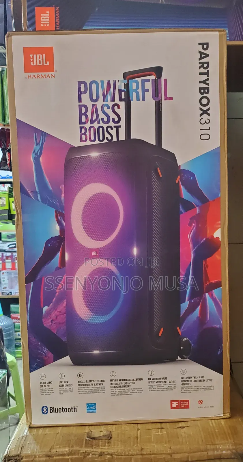 JBL Party Box 310 - Powerful Bass Boost, 18hrs Playtime