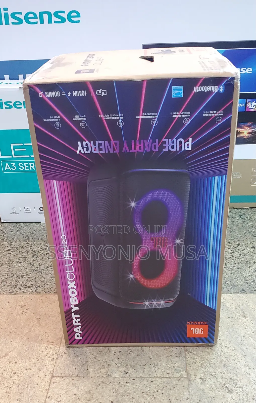 JBL Partybox Club120 - Pure Party Energy, 24hrs Playtime