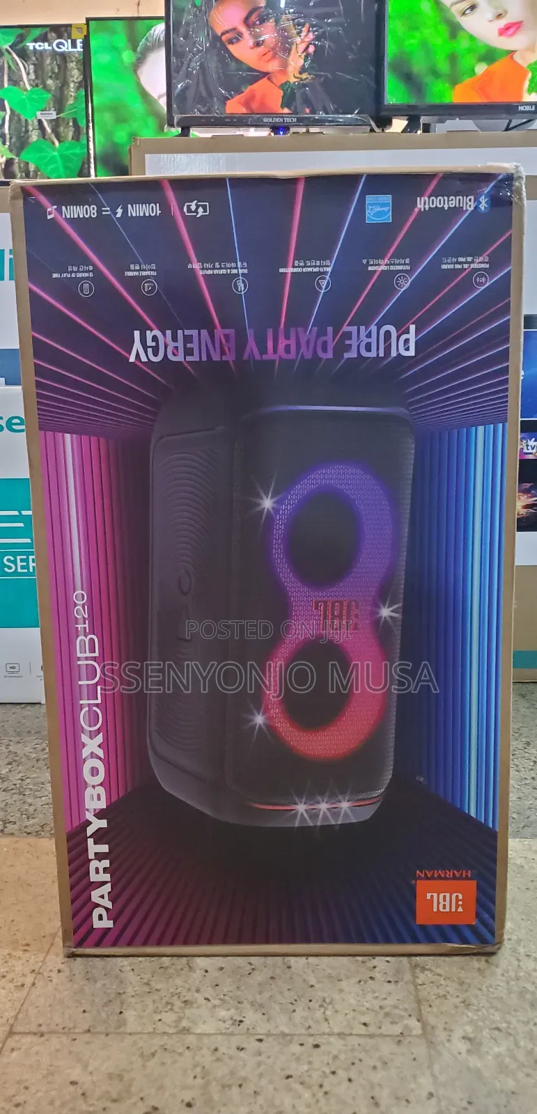 JBL Partybox Club120 - Pure Party Energy, 24hrs Playtime