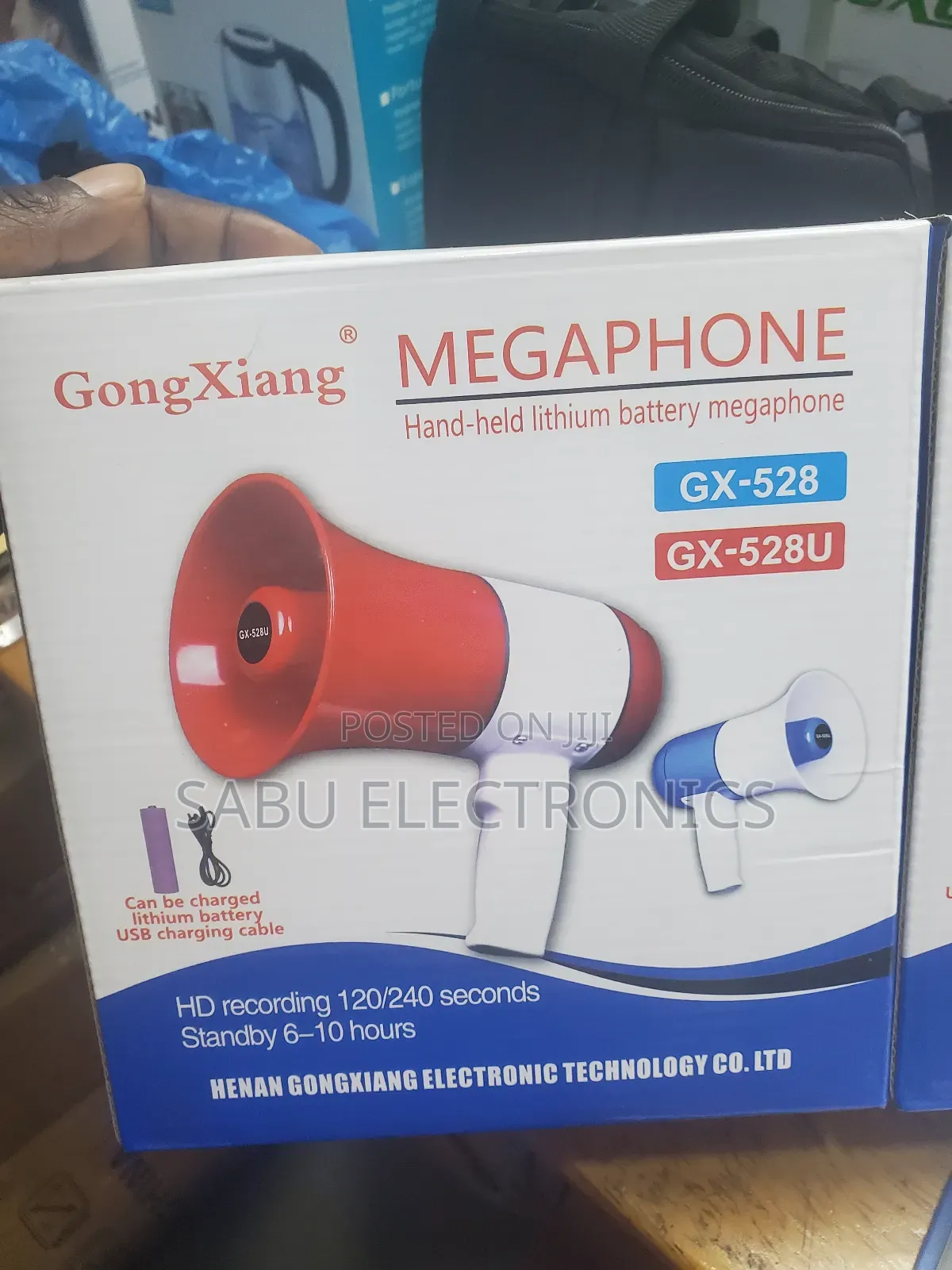 Rechargeable Megaphone With Usb Port and Bluetooth