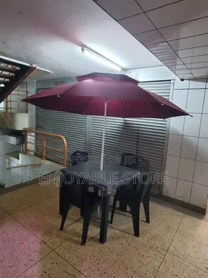 Plastic Chairs,Table and Umbrella for Hotel,Bar,Garden