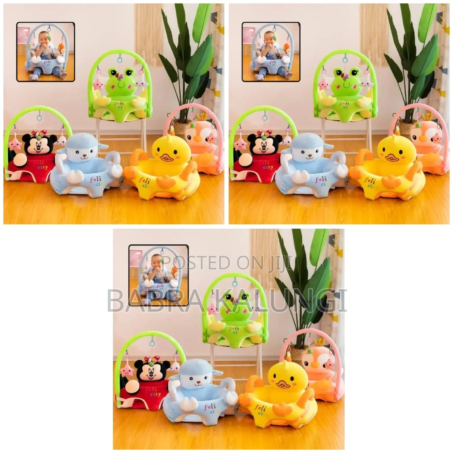 New Cute Sofa Set Support Seat Cover Baby Push Chair