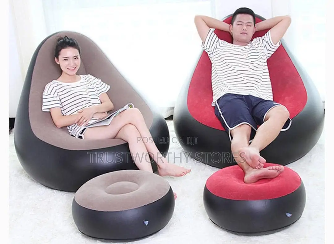 3 In 1 Inflatable Relaxing Chair With Footrest