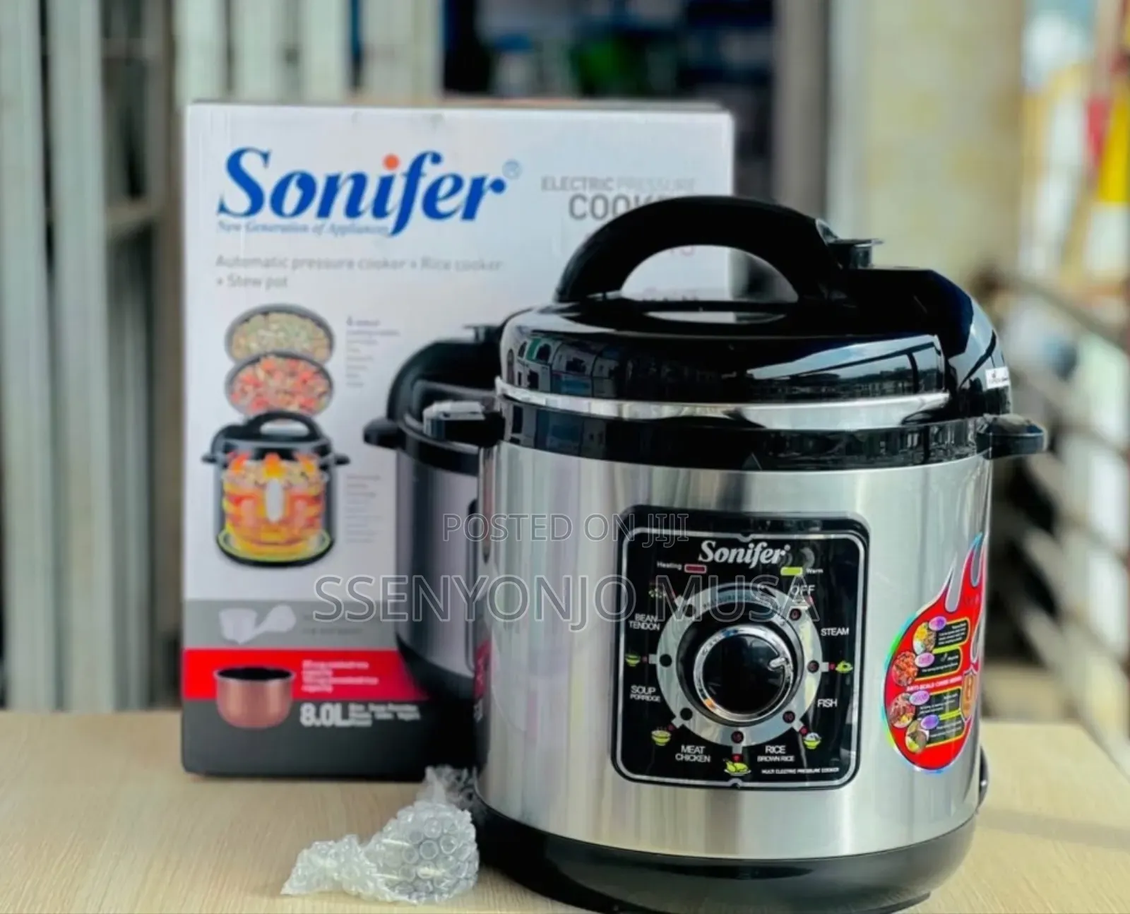 Sonifer Electric Pressure Cooker 8l - Sf-4013, 1300w