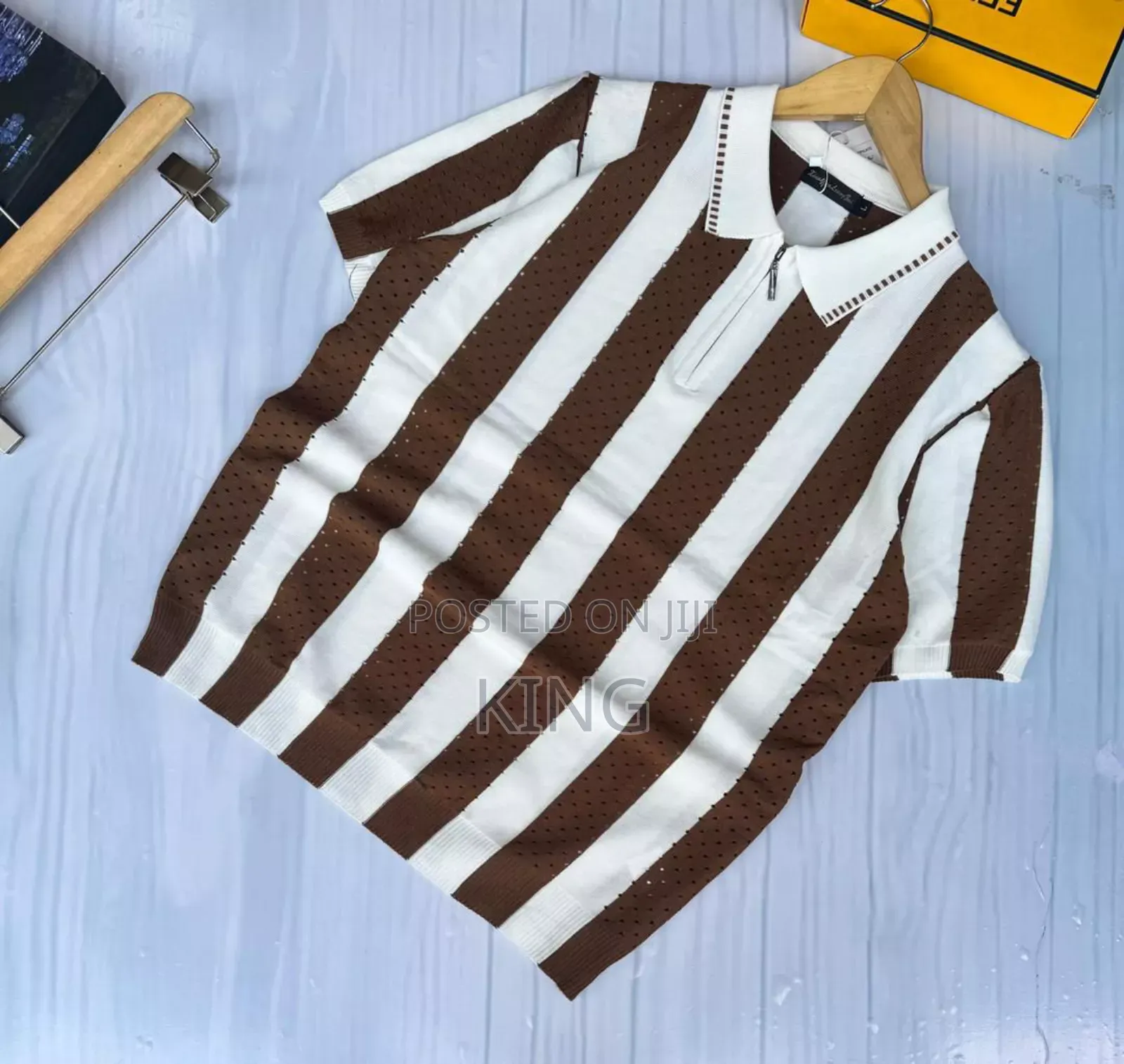 Zeus Knit Zipper T-Shirt