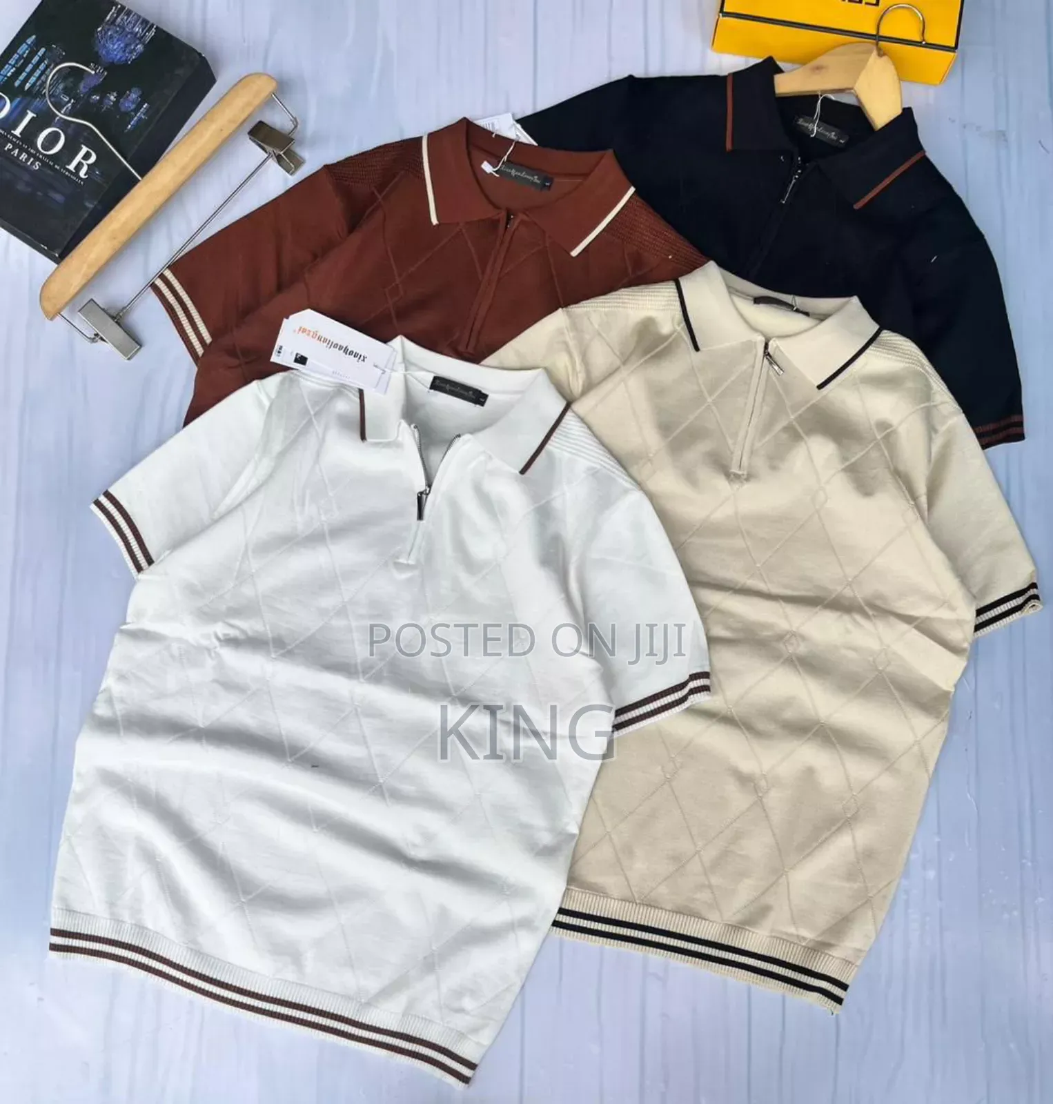 First Rate Knit Zipper T-Shirt