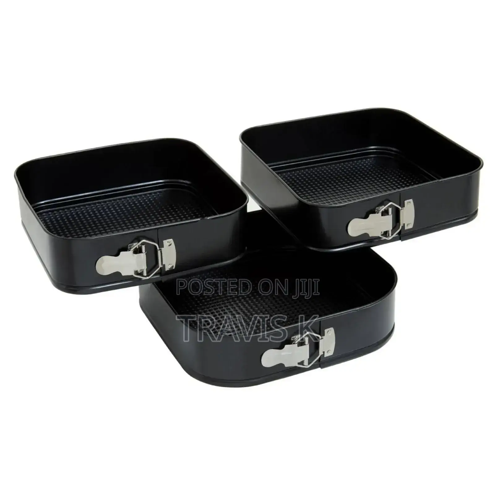 3pcs Square Cake Baking Mould
