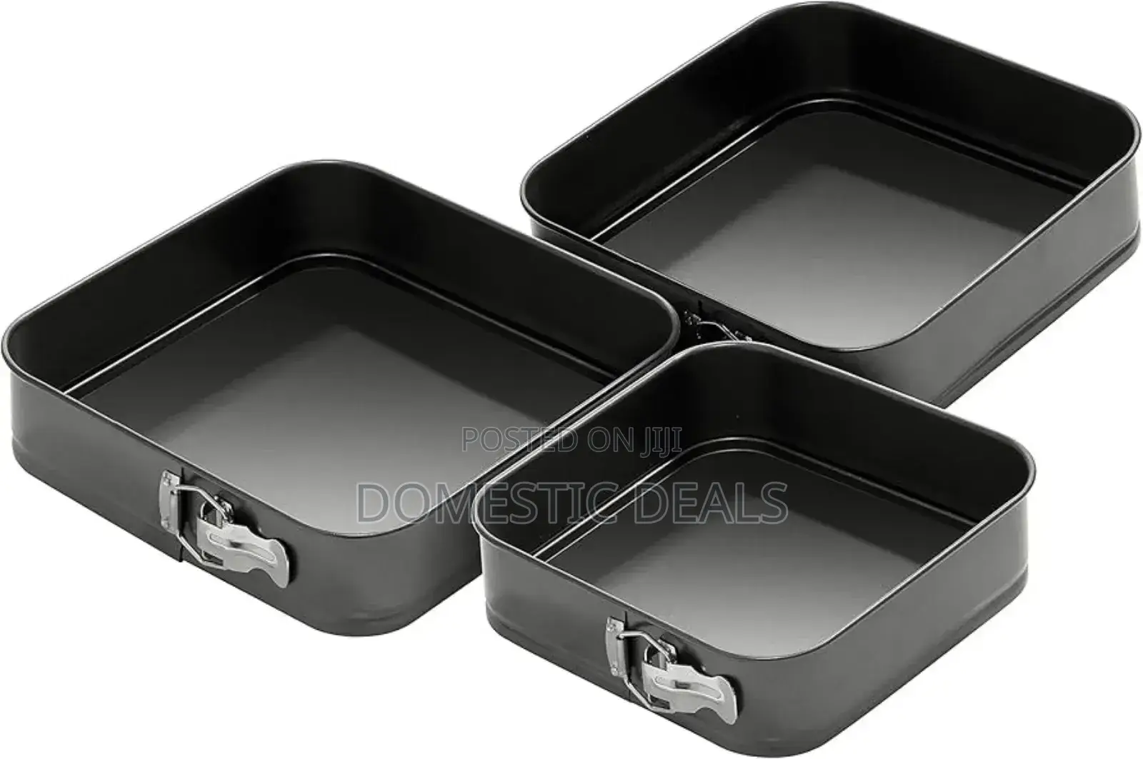 3pcs Square Cake Baking Mould