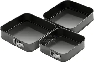 3pcs Square Cake Baking Mould